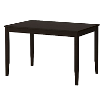 2 Стол кухонный ИКЕА Лерхамн, ДхШ: 118 х 74 см, черный/коричневый 2 Части уценённый