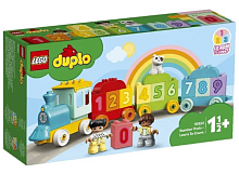 2 Конструктор Lego DUPLO «Поезд с цифрами - учимся считать», 10954, 23 элемента уценённый