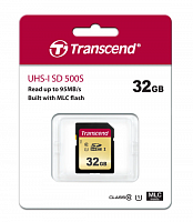 2 Флеш-накопитель Transcend Карта памяти Transcend 32GB UHS-I U1 SD card MLC уценённый