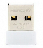 2 Wi-Fi адаптер Mercusys MW150US, белый уценённый