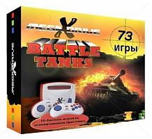 2 Игровая приставка 16 bit Mega Drive Battletanks 73 встроенных игр + 2 геймпада White уценённый