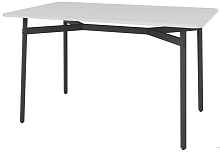 2kd Стол кухонный Мебелик Кросс, ДхШ: 120 х 75 см, толщина столешницы: 1.6 см, белый уценённый