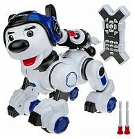 2 Робот 1 TOY щенок-робот Дружок, Т16453, белый/синий уценённый