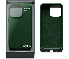 2 Силиконовый чехол COMMO Shield Case для iPhone 13 Pro с поддержкой беспроводной зарядки, Green уценённый
