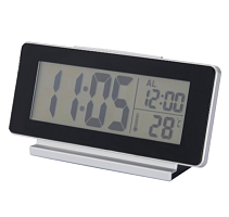 2 Часы с термометром ИКЕА часы/термометр/будильник ФИЛЬМИС, черный уценённый