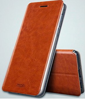 Чехол-книга для Xiaomi Mi5s Plus Коричневый
