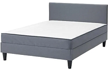 2 Кровать ИКЕА СЭБЁВИК, размер (ДхШ): 203х160 см, цвет: висле серый 2 Части уценённый