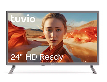 2kd 24” Телевизор Tuvio HD-ready DLED, TD24HNGEV1, темно-серый уценённый