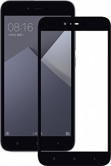 Защитное стекло Full Cover на весь экран для Xiaomi Redmi Note 4x (Черный)