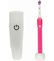 2 Вибрационная зубная щетка Oral-B Oral-B PRO 750 CrossAction Limited Edition, розовый уценённый