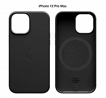 2 Силиконовый чехол Commo Shield для iPhone 12/12 Pro с Magsafe, чёрный уценённый