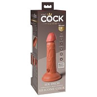 King Cock Ellite Вибратор-реалистик 6" Dual Density