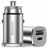 Автомобильное зарядное устройство Baseus Car Charges BS-C15C (CCALL-AS0S) Silver