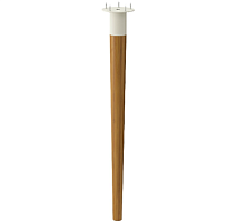 2 Ножка ИКЕА ХИЛВЕР, D: 10 см, бамбук уценённый
