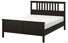 2 Кровать ИКЕА ХЕМНЭС/ЛОНСЕТ, размер (ДхШ): 211х194 см, спальное место (ДхШ): 200х180 см, цвет: черно-коричневый/лонсет 2 Части уценённый
