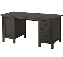 2 ИКЕА письменный стол Хемнэс, ШхГхВ: 155х65х74 см, цвет: черно-коричневый 2 Части уценённый