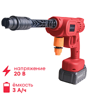 Мойка 20В, 15 бар - 10 бар, 120 л/час, пеногенератор, шланг 5м, батарея 3 Ач, CPW-2030A