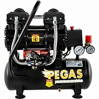 2 Pegas pneumatic малошумный компрессор PG-602 проф. серия безмасляный 6619 уценённый
