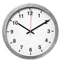 2 Часы настенные кварцевые ИКЕА ЧАЛЛА, серебристый/белый уценённый