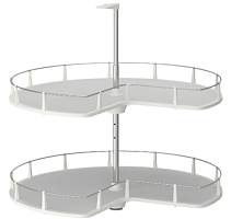 2 Угловой шкаф-карусель - UTRUSTA IKEA/ УТРУСТА ИКЕА, 79 см, белый уценённый