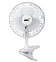 2kd RIX Вентилятор бытовой настольный RDF-1500W, прищепка, цвет белый, 15Вт 38214 уценённый