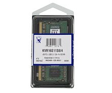 2 Оперативная память Kingston ValueRAM 4 ГБ DDR3 1600 МГц SODIMM CL11 KVR16S11S8/4WP уценённый