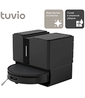Робот-пылесос с Wi-Fi, моющий, с лидаром, камерой, станцией мойки и очистки, Tuvio TR06HLCB, черный