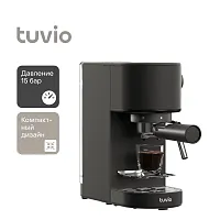 2n Кофеварка рожковая с сенсорным управлением Tuvio TCM01EM, черный  уценённый