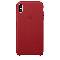 Чехол-накладка Apple кожаный для iPhone XS MAX Red mrwq2zm/a