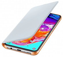 Чехол для сотового телефона Samsung Wallet Cover для Samsung Galaxy A70, белый