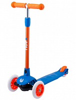 2 Детский 3-колесный самокат Ridex Hero, синий/оранжевый уценённый