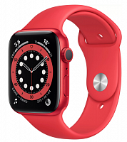 2 Умные часы Apple Watch Series 6 44 мм Aluminium Case RU, (PRODUCT)RED уценённый