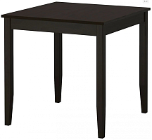 2 Стол кухонный ИКЕА Лерхамн, ДхШ: 74 х 74 см, черный/коричневый 2 Части уценённый