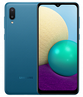 2 Смартфон Samsung Galaxy A02 2/32 ГБ RU, синий уценённый