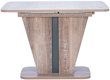 2 Стол кухонный Leset Бари, ДхШ: 110 х 76 см, толщина столешницы: 2.5 см, дуб сакраменто/антрацит уценённый