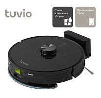 2d Робот-пылесос с Wi-Fi, лидаром и влажной уборкой, Tuvio TR04MLBB, черный уценённый