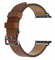 2 SwitchEasy кожаный ремешок Classic для Apple Watch 7, коричневый уценённый