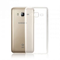 Чехол-накладка Samsung Galaxy J3 (2016) силиконовая прозрачная