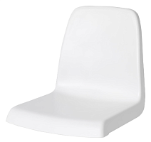 2 Сиденье ИКЕА ЛАНГУР для детского стула, 30х26х29 см, белый уценённый