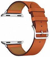 Lyambda Кожаный ремешок Mintaka для Apple Watch 42/44 mm оранжевый