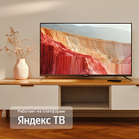 2kd 43" Телевизор Tuvio Full HD DLED на платформе Яндекс ТВ, STV-43DFBK1R, черный уценённый
