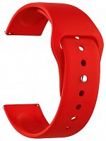 Lyambda Универсальный силиконовый ремешок Altair для часов 22 mm red