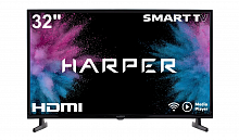2 Телевизор HARPER 32R820TS 2020 LED, черный уценённый