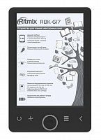 2 6  Электронная книга Ritmix RBK-617 1024x758, E-Ink, 4 ГБ, черный уценённый
