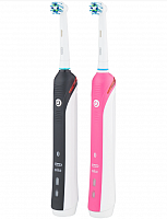 2 Электрическая зубная щетка Oral-B Smart 4 4900, черный/розовый уценённый