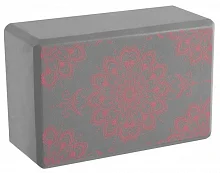 2 Блок для йоги 23 × 15 × 10 см, цвет серый уценённый