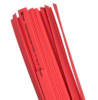 Термоусаживаемая трубка ТУТ нг 16/8 в отрезках (50 штук по 1 метру), красная, EKF PROxima