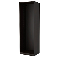 2 Каркас мебельный ИКЕА ПАКС 75x58x236 см, каркас гардероба, черно-коричневый уценённый