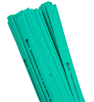 Термоусаживаемая трубка ТУТ нг 16/8 в отрезках (50 штук по 1 метру), зеленая, EKF PROxima